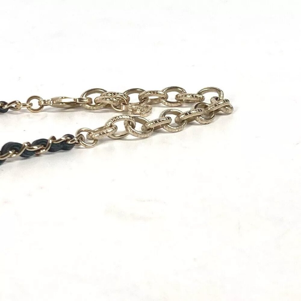 CHANEL A22 CC CC Mark Rhinestone Choker Accessories chain Necklace - Picture 2 of 12